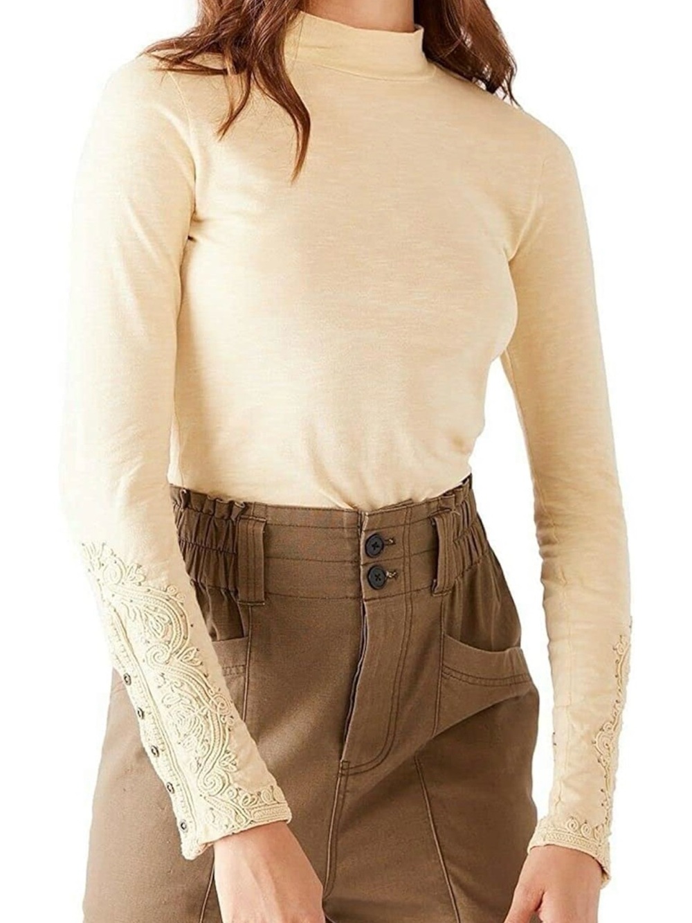 Free People we the free hooked on you cuff top